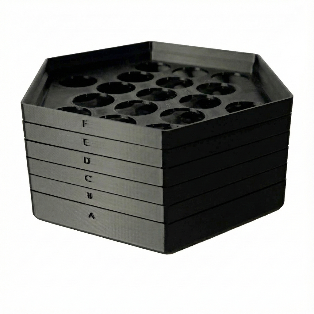 Aurelio Coin Sorter Tray — 3D Printed Mexican Peso Coin Organizer